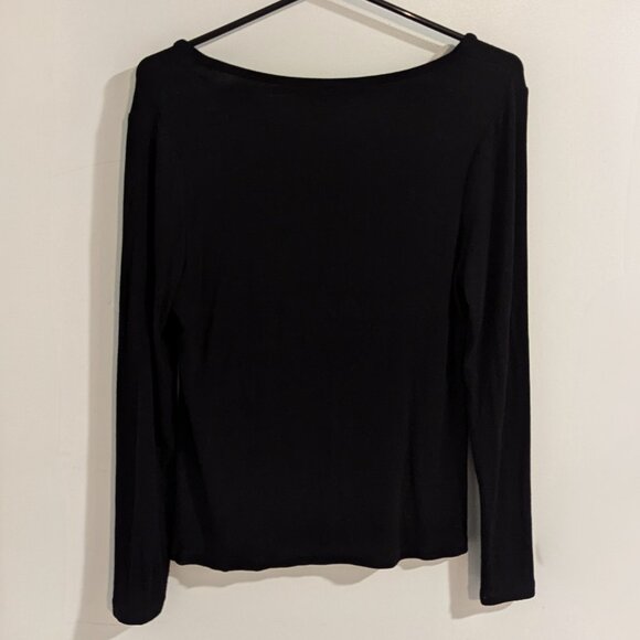 Hatch Maternity The Softest Rib Nursing Henley (Black, Altered) - Picture 11 of 15